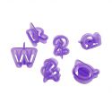 40 Cookie Cutters "Numbers & Letters"