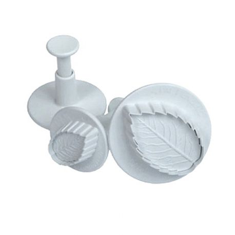 Set 3 Plunger Cutters "Rose Leaf"