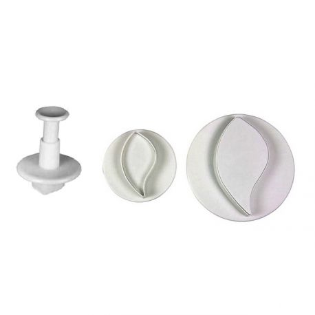 Set 3 Plunger Cutters "Round Leaf"