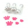 Set 3 Plunger Cutters "Crown"