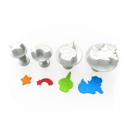 Set 4 Plunger Cutters "Unicorn"