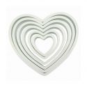 Set 6 Cookie Cutters "Heart" - PME