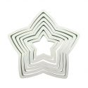 Set 6 Cookie Cutters "Star" - PME