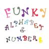 Set 6 Cookie Cutters "Numbers & Letters" - FUNKY - 3cm