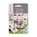 Set 4 Cookie Cutters "Card Suits" - 3cm