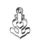 Cookie Cutter "Anchor With Heart"  - 10cm