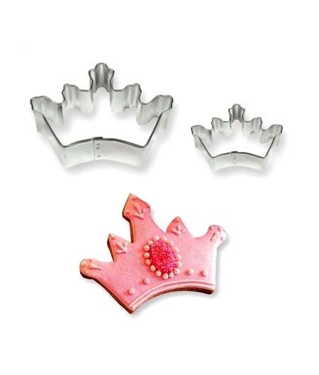 Set 2 Cookie Cutters "Crown" - PME