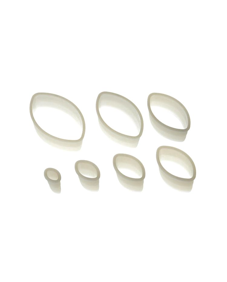 Set 7 Cookie Cutters "Oval Plain"