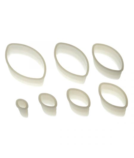 Set 7 Cookie Cutters "Oval Plain"