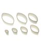 Set 7 Cookie Cutters "Oval Plain"