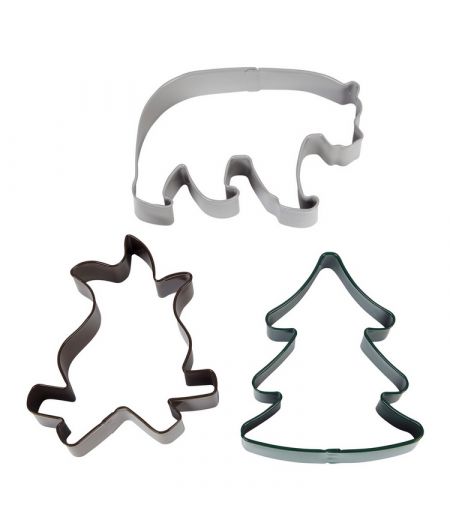 Set 3 Cookie Cutters "Camping"