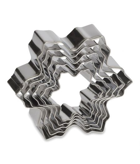 Set 5 Cookie Cutters "Snowflake"