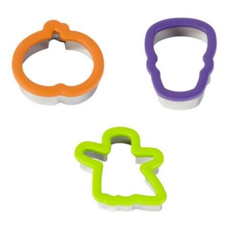 Set 3 Cookie Cutters "Halloween" - Comfort Grip - WILTON - 11cm