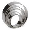 Set 5 Cookie Cutters "Round Plain" - Stainless Steel