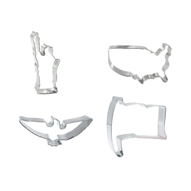 Set 4 Cookie Cutters "USA" - K.S - 8-10cm