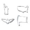 Set 4 Cookie Cutters "USA" - K.S - 8-10cm